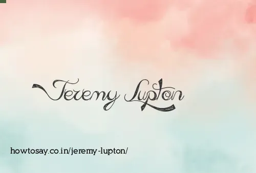 Jeremy Lupton