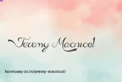 Jeremy Macnicol