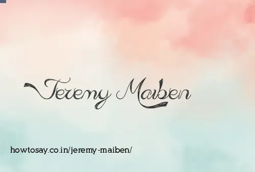 Jeremy Maiben