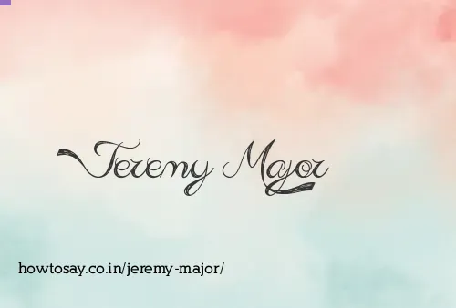 Jeremy Major