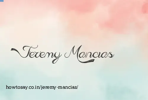 Jeremy Mancias