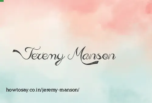 Jeremy Manson