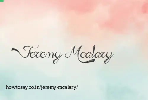 Jeremy Mcalary