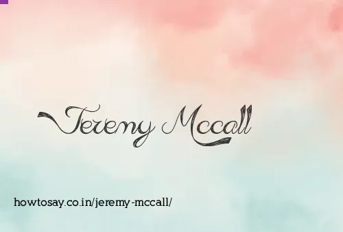 Jeremy Mccall