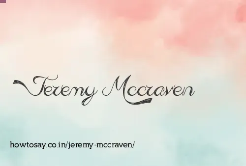 Jeremy Mccraven