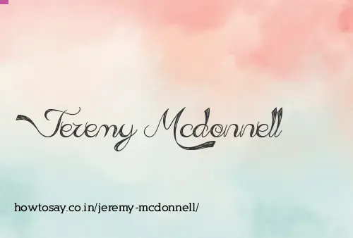 Jeremy Mcdonnell