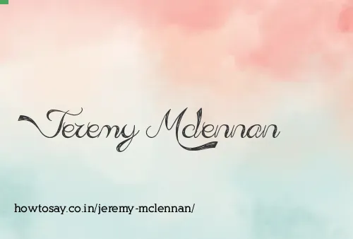 Jeremy Mclennan