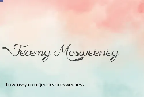 Jeremy Mcsweeney