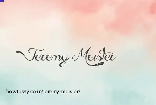 Jeremy Meister