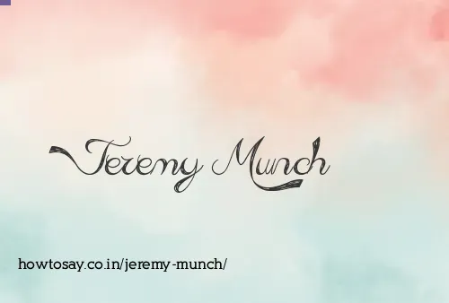 Jeremy Munch