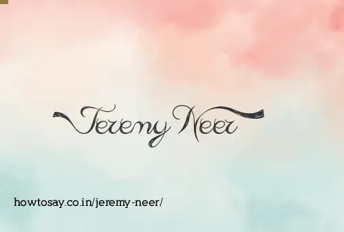 Jeremy Neer