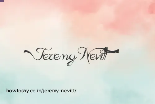 Jeremy Nevitt
