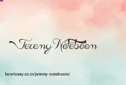 Jeremy Noteboom