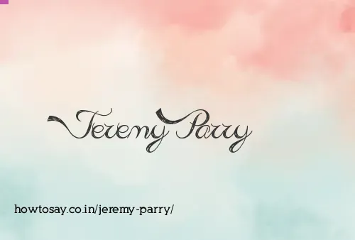 Jeremy Parry