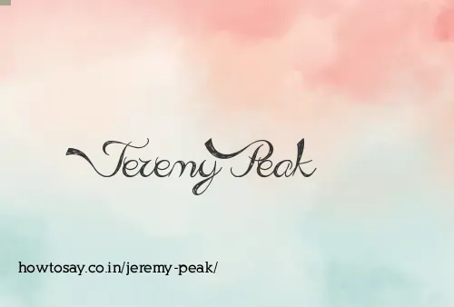 Jeremy Peak