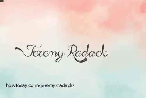 Jeremy Radack
