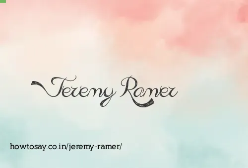 Jeremy Ramer