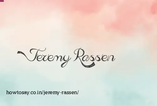 Jeremy Rassen