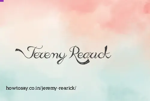 Jeremy Rearick