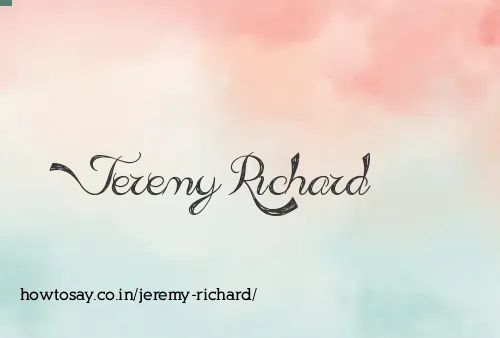 Jeremy Richard