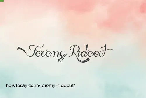 Jeremy Rideout