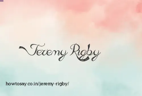 Jeremy Rigby