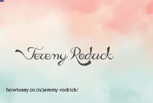 Jeremy Rodrick