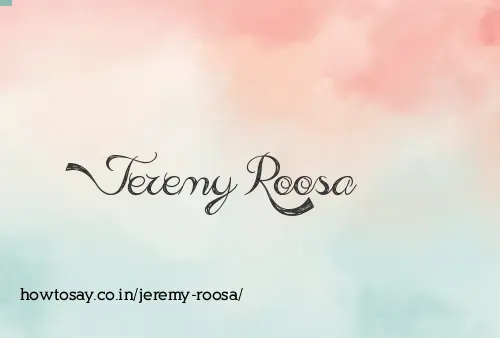 Jeremy Roosa
