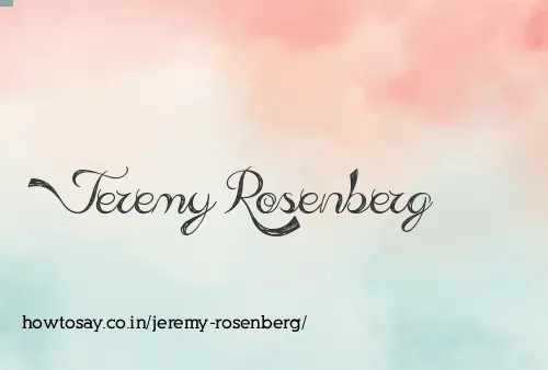 Jeremy Rosenberg