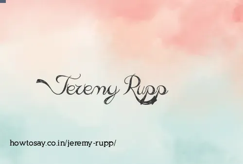 Jeremy Rupp