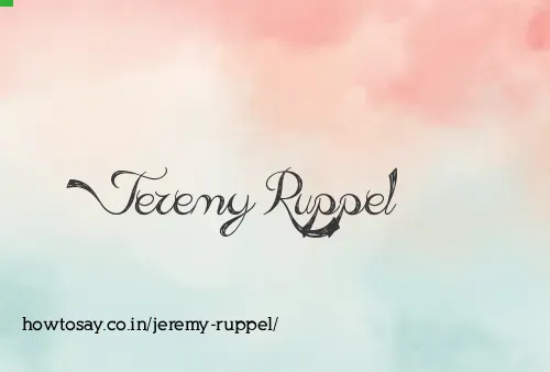 Jeremy Ruppel