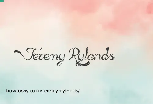 Jeremy Rylands