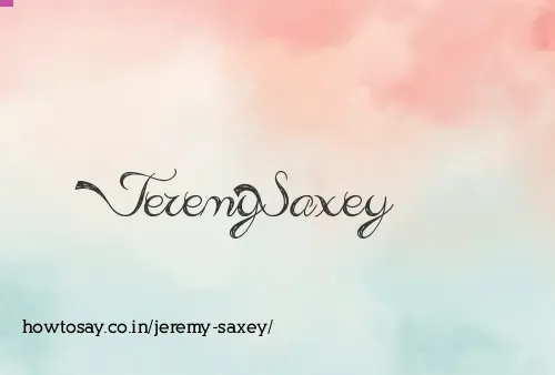 Jeremy Saxey