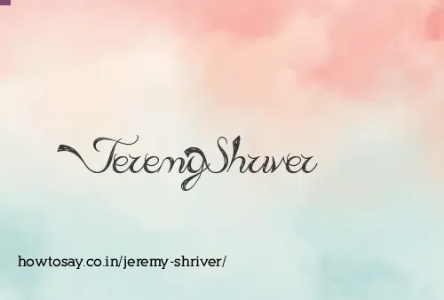 Jeremy Shriver