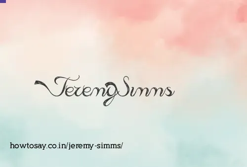Jeremy Simms