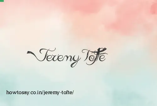 Jeremy Tofte