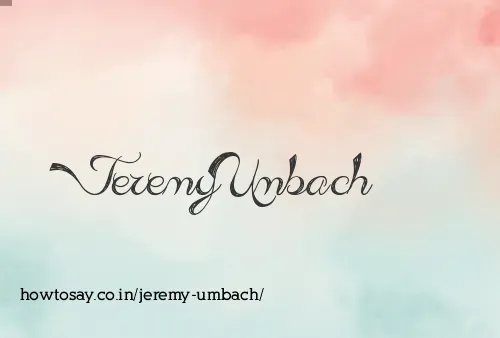 Jeremy Umbach