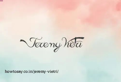 Jeremy Vietri