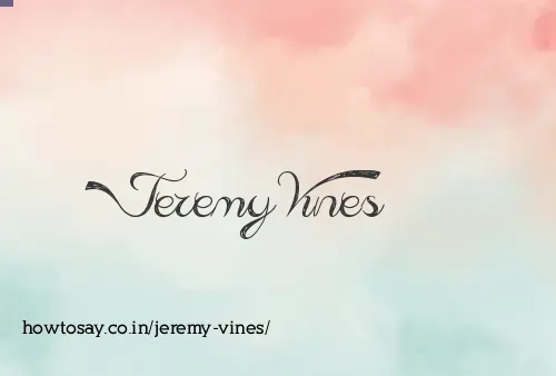 Jeremy Vines