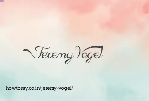 Jeremy Vogel