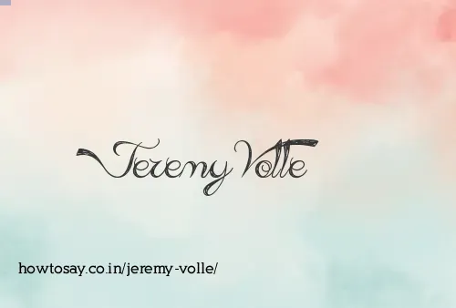 Jeremy Volle