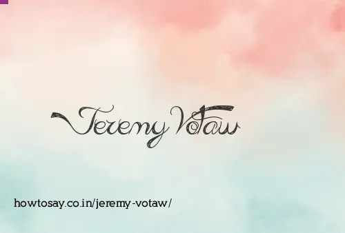 Jeremy Votaw