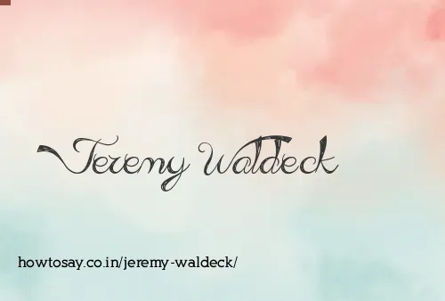 Jeremy Waldeck