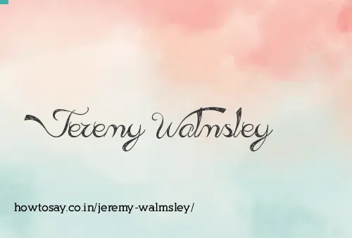 Jeremy Walmsley
