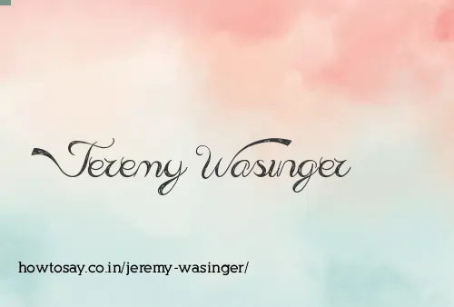 Jeremy Wasinger