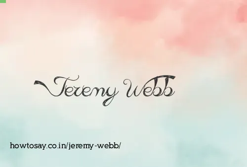 Jeremy Webb