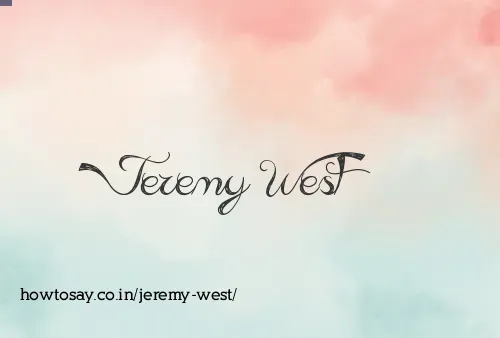 Jeremy West