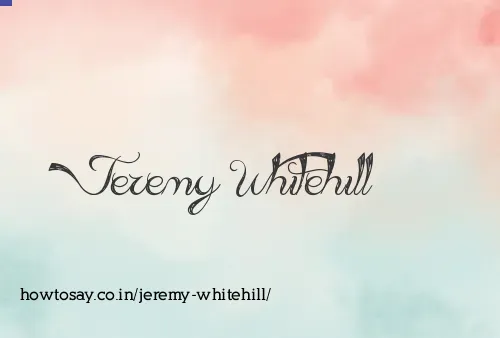 Jeremy Whitehill