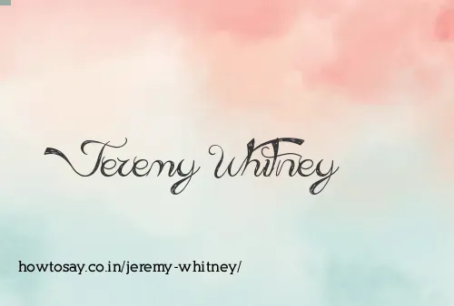 Jeremy Whitney