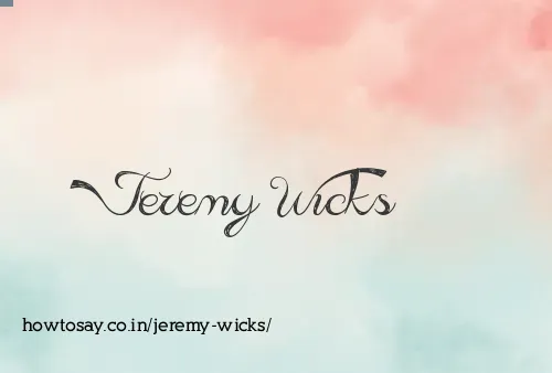 Jeremy Wicks